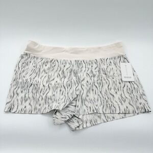 Athleta Trekkie North Short 22 Plus Size Gray White Print Ripstop Hiking 988235